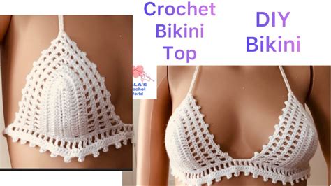 How To Crochet Bikini Top DIY Bikini Tutorial YouTube