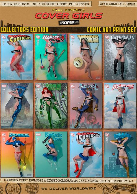Harley Quinn Nude Supergirl Wonder Woman Catwoman Dc Marvel Superhero Gotham Cover Girls