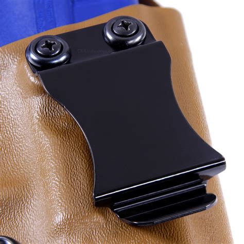 Belt Clip Flush Mount Metal Police Black Fits Belts Up To 1