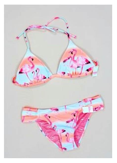 Two Piece Flamingo Print Swimsuit Victorias Secret Flamingo Bikini