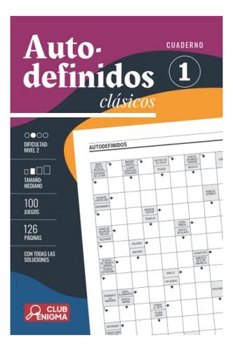 Autodefinidos Clasicos Cuaderno 1 edición En Español Meses sin