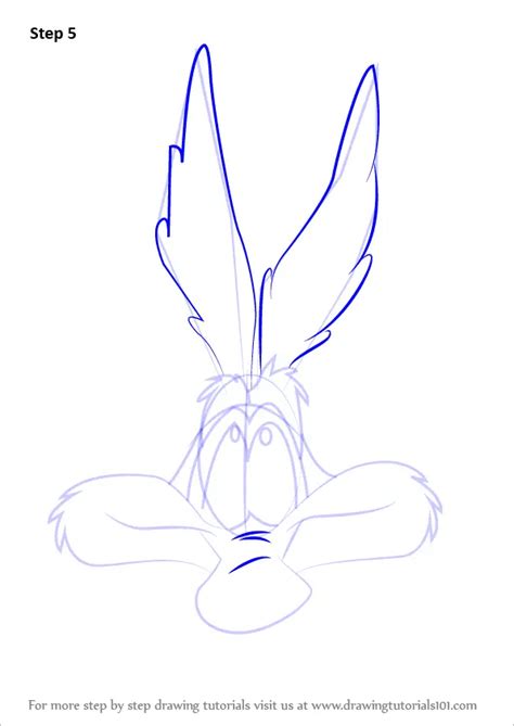 How To Draw Wile E Coyote Face Wile E Coyote Step By Step