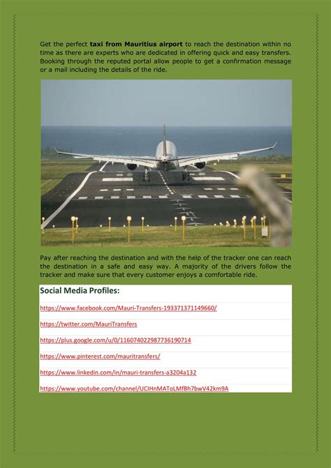 PPT - Airport Transfers Mauritius, Taxi Service Mauritius
