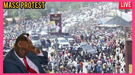 Ruto Kwisha Raila Uhuru Announces Big Demonstrations Today Azimio