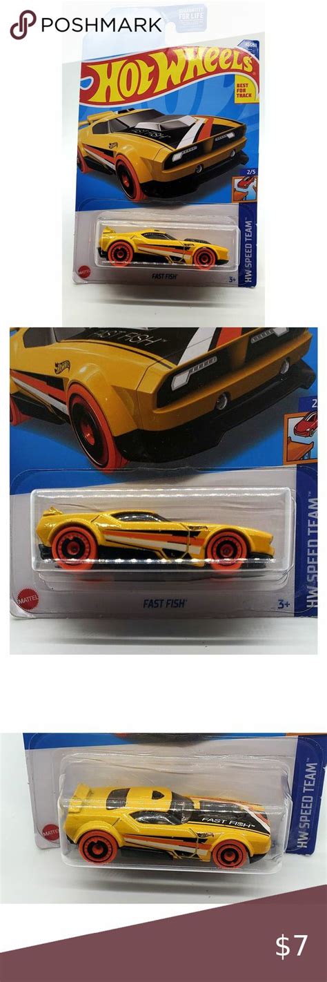 Hot Wheels Fast Fish Yellow 47 47 250 2022 HW Speed Team 2 5 Hot Wheels Team 2 Teams