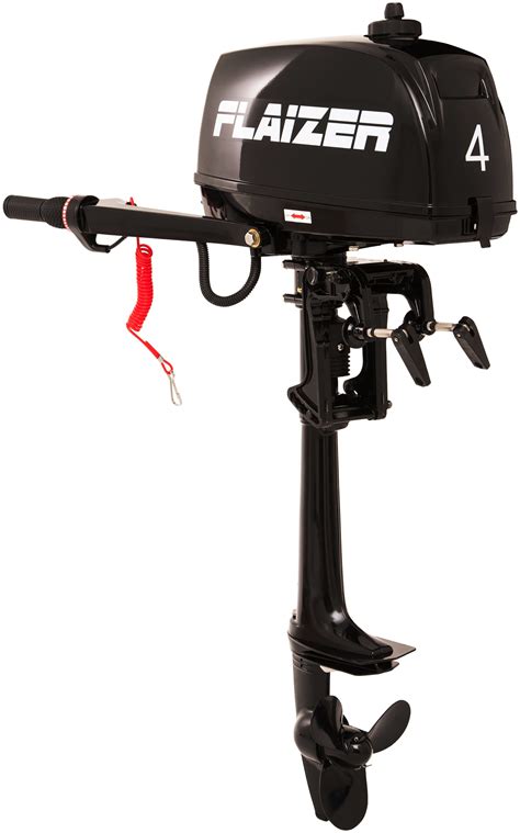 Лодочный мотор бензиновый двухтактный Flaizer FZ4HS 4 л. с. подвесной ...