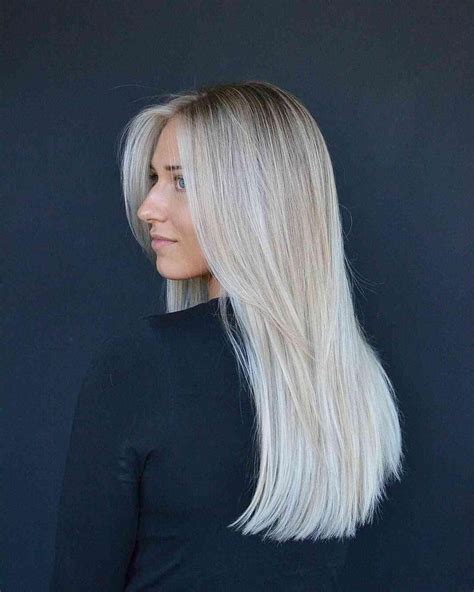 Gorgeous Platinum Blonde Balayage Hairstyles HAIRS