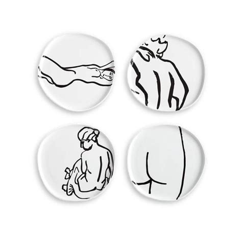 Nude Plate Set Of 4 Guggenheim Museum Store