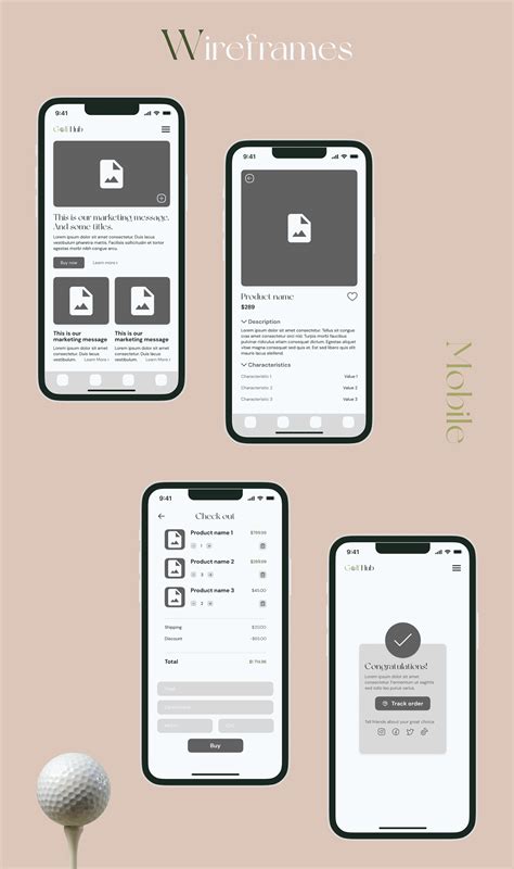 Golfhub App For Golf Fans Behance