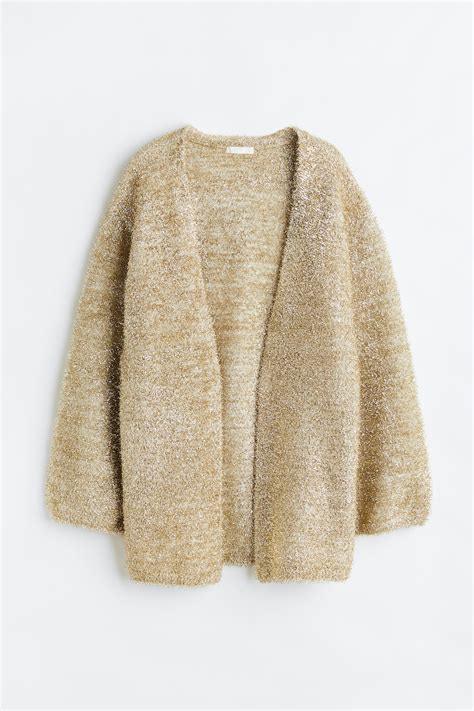 Glitzernder Cardigan - Beige - Ladies | H&M DE