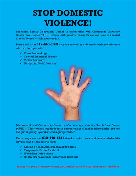 Domestic Violence Advocacy - Minnesota Somali Community Center