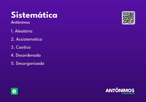 O Que Significa Sistematica - Sistemática - Significado e Sinônimo - escreva.ai