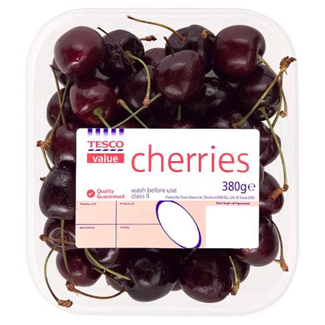 Tesco Value Cherries 380g Class Ii Really Good Culture