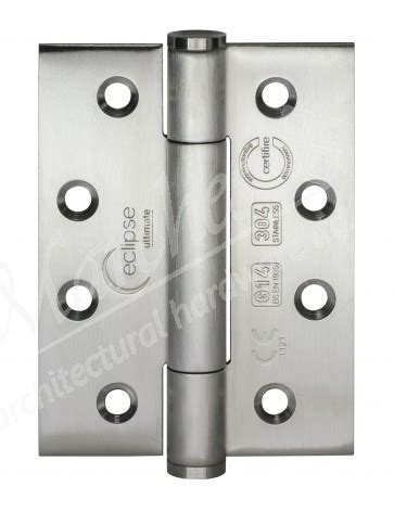 X X Mm Concealed Bearing Hinge Satin Stainless Steel Sss