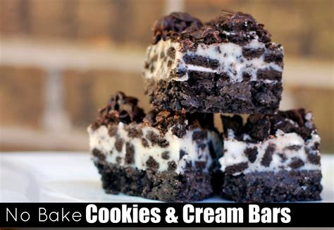Easiest Way to Make No Bake Cookies And Cream Bars