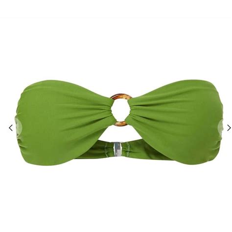 Veronica Beard Swim New Veronica Beard Carper Bandeau Bikini Top In Forest Army Poshmark