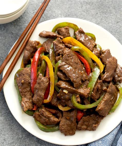 Chinese Pepper Steak Ready In 30 Minutes Kirbie S Cravings