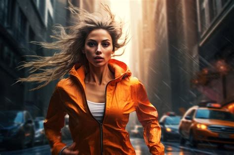 Premium Ai Image Fast Runner Outside Athletic Body Sport Lifestyle