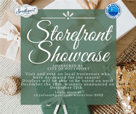 Storefront Showcase Southport Nc