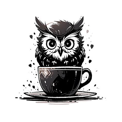Owl Design For Mug By Vertparapluie On Deviantart