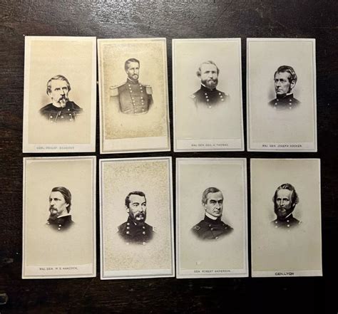 Original Lot 8 Civil War General 1860s Antique Military Soldier Gettys