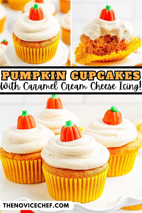 Easy Pumpkin Cupcakes With Cake Mix The Novice Chef