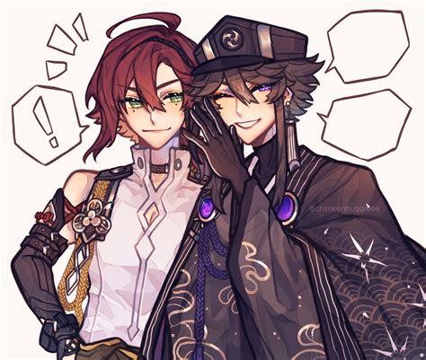 shikanoin heizou and fukuda kiyoshi (original and 1 more) drawn by ...
