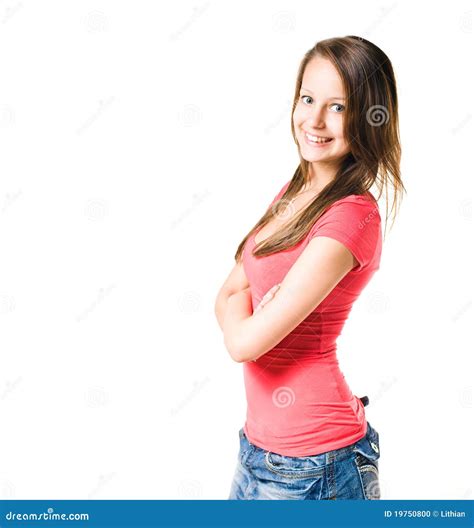Cute Brunette Teen Stock Photo Image Of Camera Gorgeous