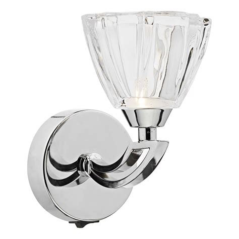 Dar Vito Switched Single Wall Light Polished Chrome Vit0750