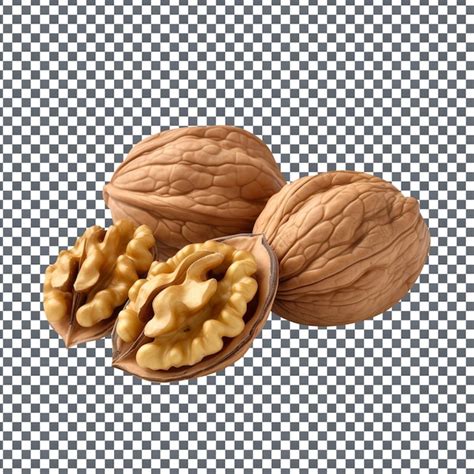 Premium PSD Psd Walnuts Isolated On Transparent Background