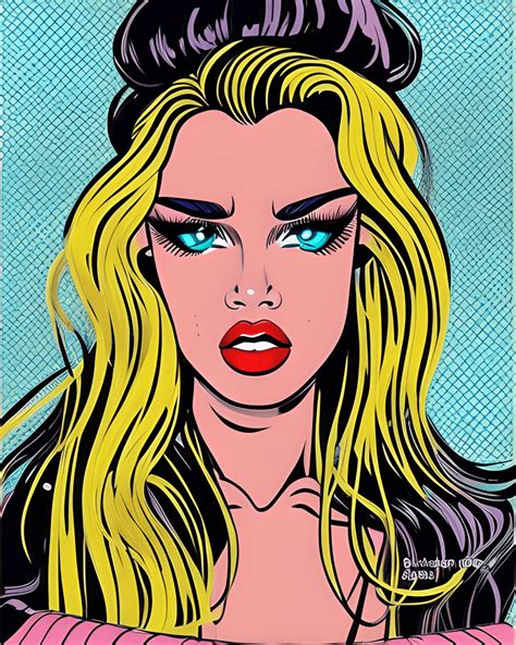 Victoria Secret Model Drawing Long Flowing Hair Full Portrait Big