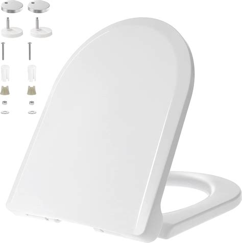 Kinsinder U Shape White Toilet Seat Soft Close Toilet Seat With Quick