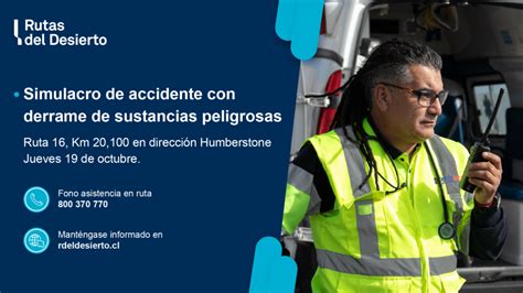 Simulacro De Accidente En Ruta 16 Rutas Del Desierto