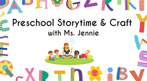 Preschool Storytime And Craft Marlborough Public Library