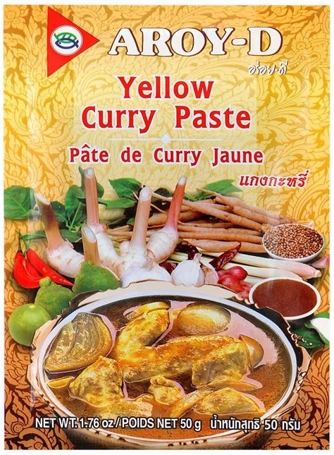 Приправа AROY - D Паста карри желтая - Yellow curry paste | отзывы