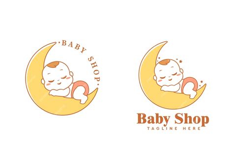 Premium Vector Cute Baby Logo For Babyshop Baby Care Baby Store Baby