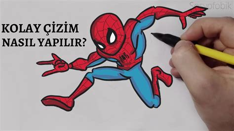 Spiderman R Mcek Adam Nas L Izilir How To Draw Spiderman Youtube