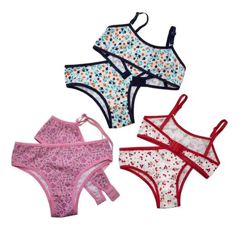 Conjunto Tanga E Top Lingerie Menina Mo A Infantil S Bojo Venda Em Fortaleza Cear Por