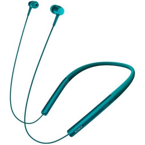 Мощные беспроводные наушники Sony MDR EX750 Blue с затылочной дужкой ...