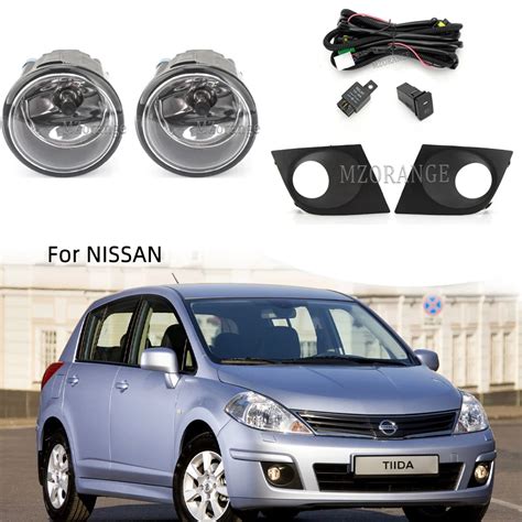 Fog Lights Headlight For Nissan Tiida Versa 2007 2010 2011 LED Halogen