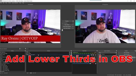 Obs How To Add Lower Thirds Youtube