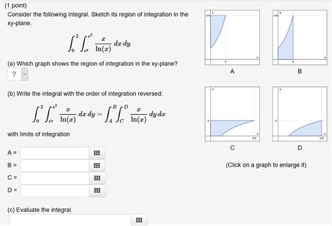 Solved Consider The Following Integral Sketch Its Region Of Chegg