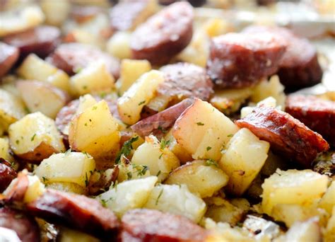 Oven Roasted Smoked Sausage And Potatoes Recipe Diaries