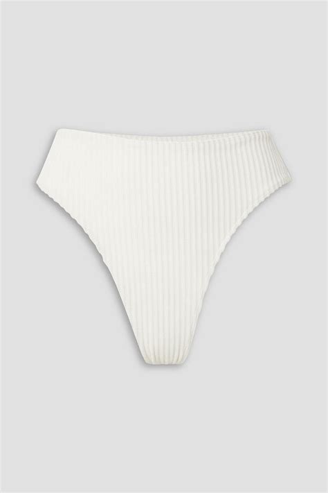FAITHFULL Chania Ribbed High Rise Bikini Briefs THE OUTNET