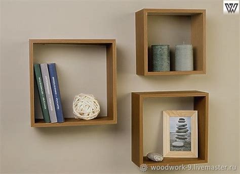 Квадратные полки – заказать на Ярмарке Мастеров – NX47MRU | Полки ...