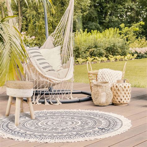 Tabouret en bois assise tressée nude