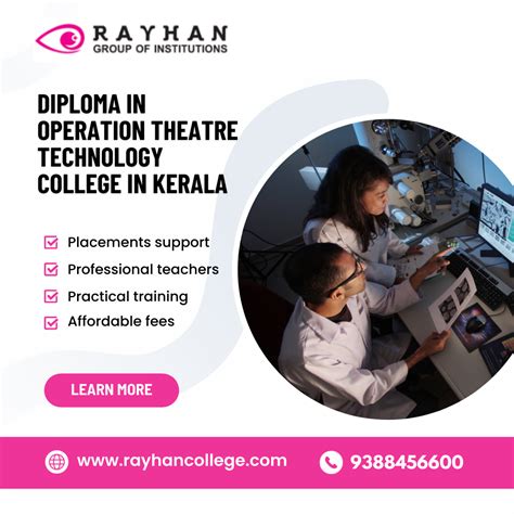 Diploma In Operation Theatre Technology In Kerala Top College Rayhan College To Consider By