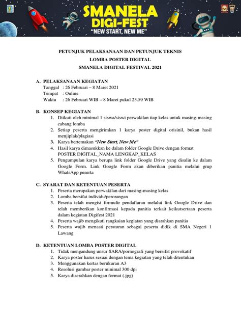Juknis Lomba Poster Digital Diest 2021 Pdf