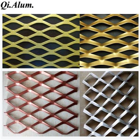 Decorative Aluminum Expanded Metal Mesh Panels Decorative Expanded