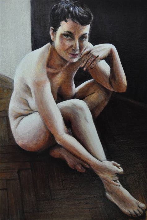 Daniela Nude Seated In The Light Painting By Victoria Selbach Saatchi Art